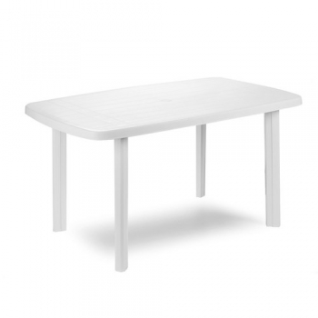 Mesa Resina Blanca 140X90 Cm