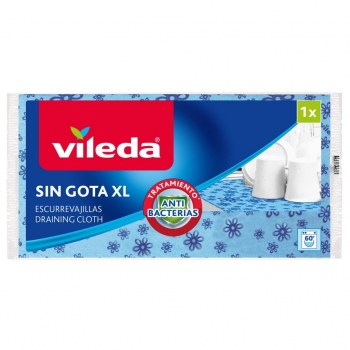 Bayeta Escurrevajillas Antibacterias de Algodón Vileda Sin Gota Xl