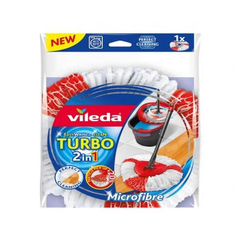 Fregona Microfibra y Nylon Turbo 2In1 Vileda  - Bicolor