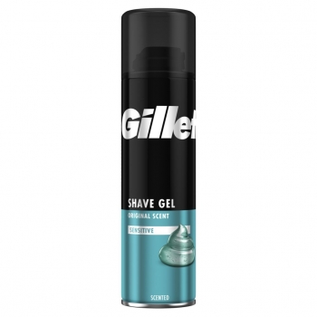 Gel de Afeitado Pieles Sensibles Gillette 200 Ml.