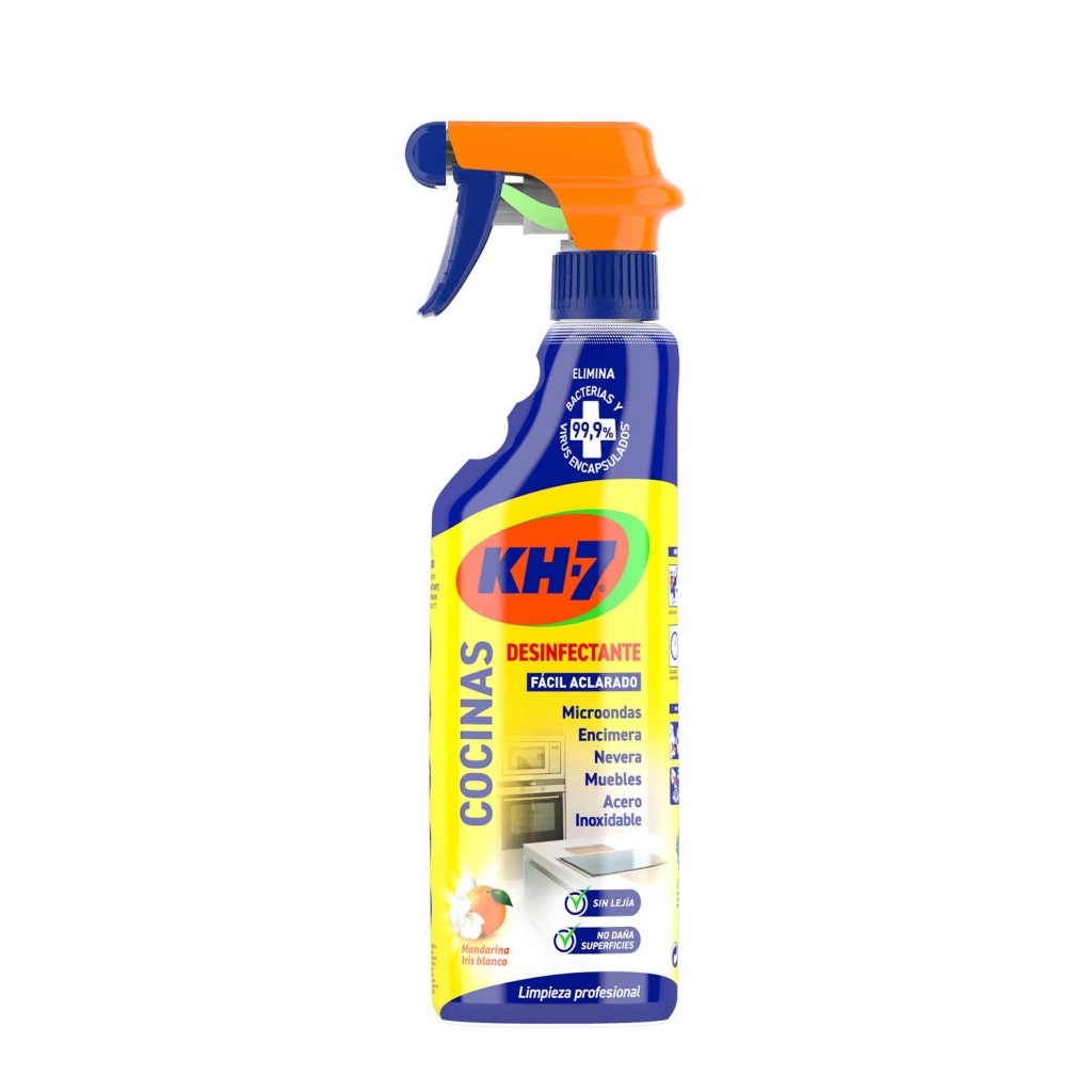 Limpiador Multiusos de Cocinas Desinfectante Aroma Mandarina Iris Blanco Kh-7 750 Ml.