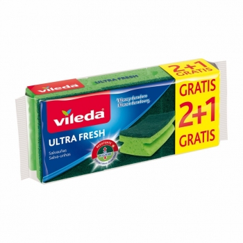 Salvauñas Vileda Ultrafresh 2 + 1 - Verde