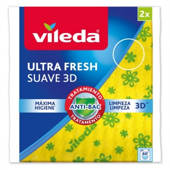 Set 2 Bayetas Multiusos de Fibra Vileda Suave Ultra Fresh