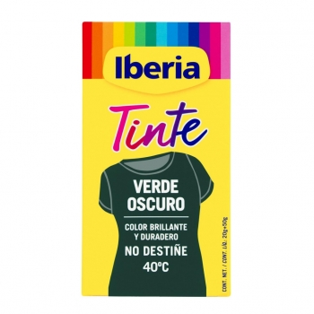 Tinte Para la Ropa Verde Oscuro 40ºc Iberia 1 Ud.