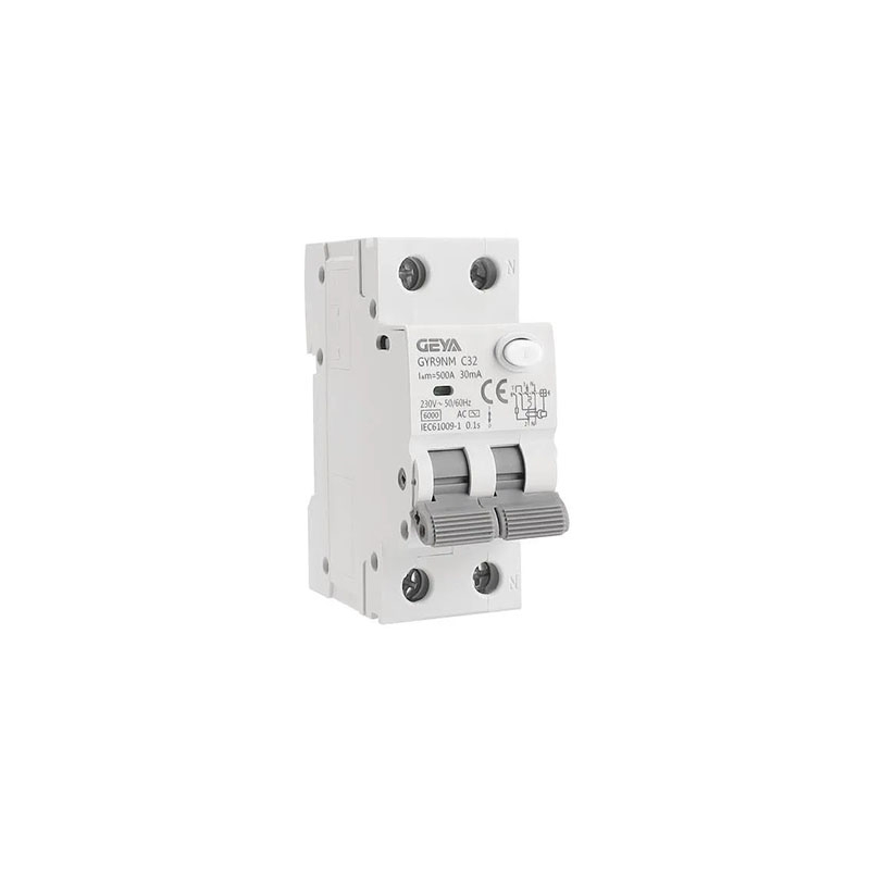 Disyuntor de Corriente Con Protección Contra Sobrecorriente (Rcbo) 1P+N 40A 30Ma