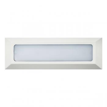 Baliza de Superficie Led Wall Long Rectangular Blanco 3W Ip65