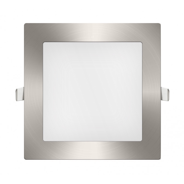 Panel Led Cuadrado Niquel 18W