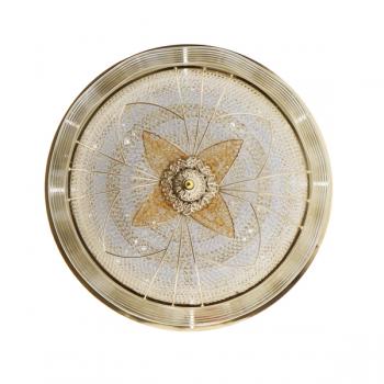 Plafón Decorativo Led Circle Flower Gold