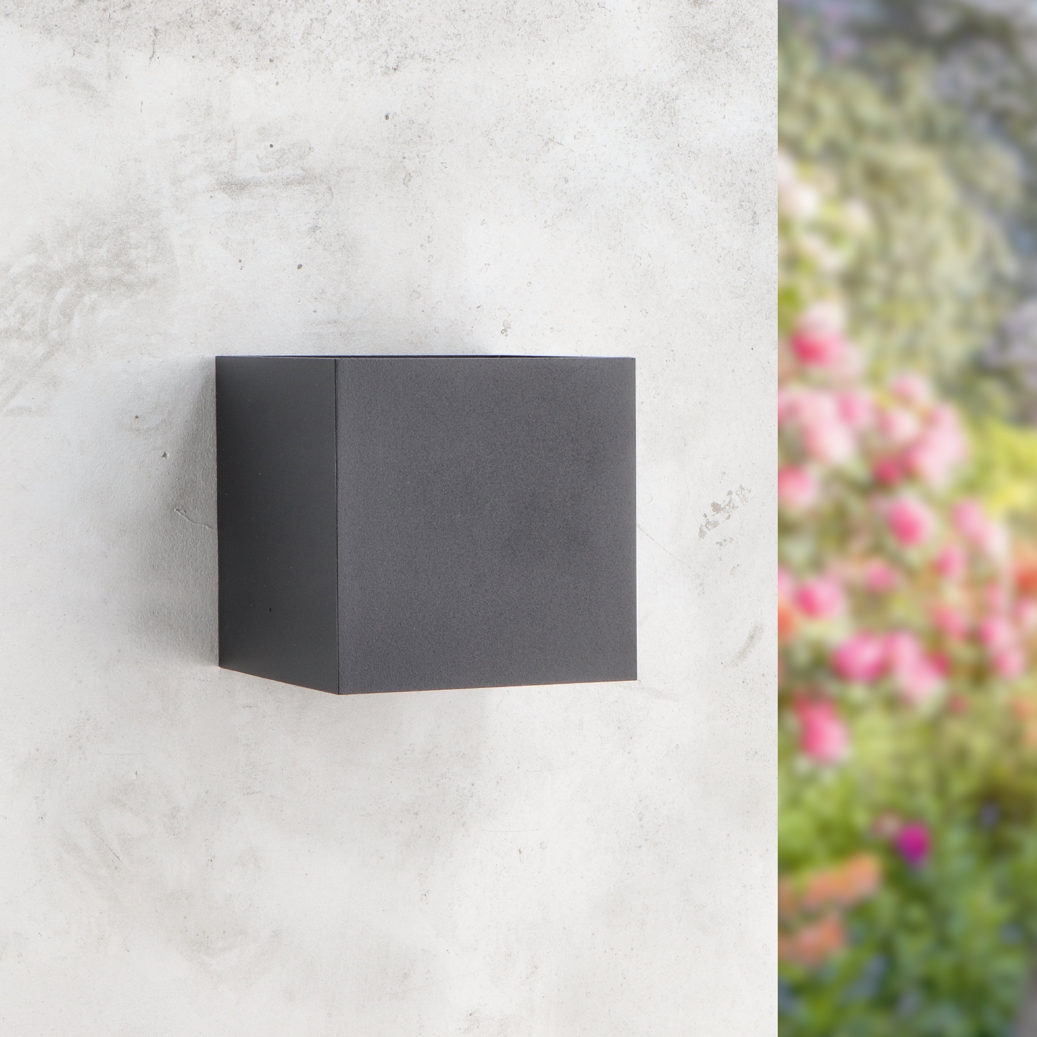 Aplique de Pared Led Black Cube 6W Ip54