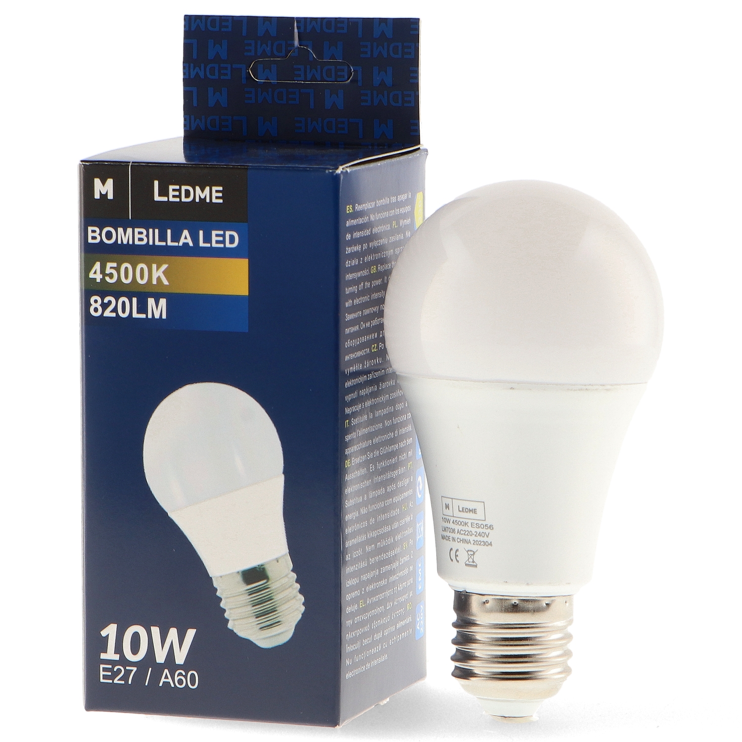 Bombilla Led E27 A60 10W