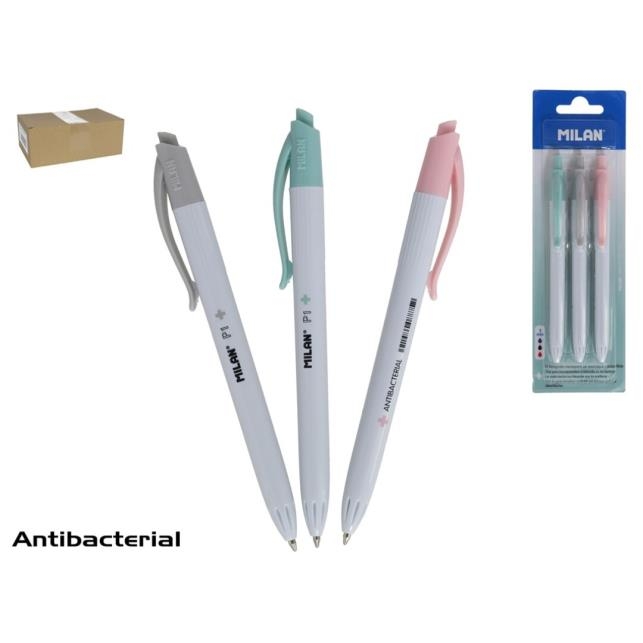 Xblister 3 Boligrafos P1 Antibacterial