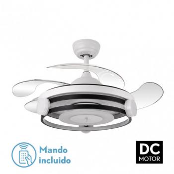 Ventilador Dc Belat 72W 6117Lm Blanco 4 As.Desp.108D 3 Encend.3 Colores. Remoto, Memoria y Temporizador