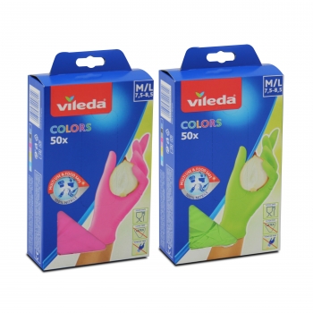 Guante Multiusos Color X50  M/l Latex Free Vileda