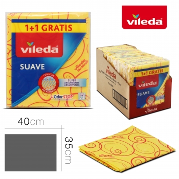 Bayeta Vileda Suave 1 + 1 Gratis 35 X 40 Cm