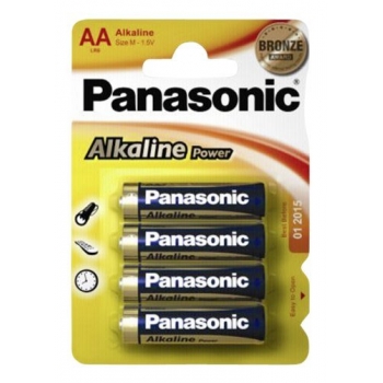 1X4 Panasonic Alkaline Power Mignon Lr6 Aa