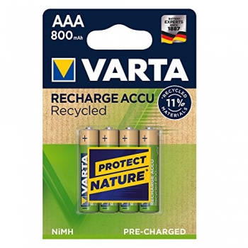 1X4 Varta Recharge Accu Recycled 800 Mah Aaa Micro Nimh