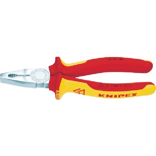 Knipex Kombizange Verchromt Isoliert 180 Mm