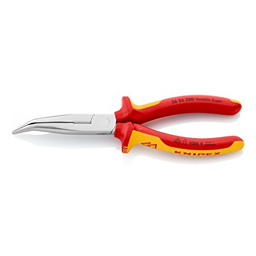 Knipex Flachrundzange Mit Schneide Verchromt 200 Mm