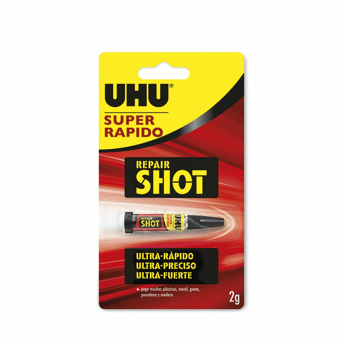 Adhesivo Instantáneo Uhu 6314564 Repair Shot Líquido (2 G)