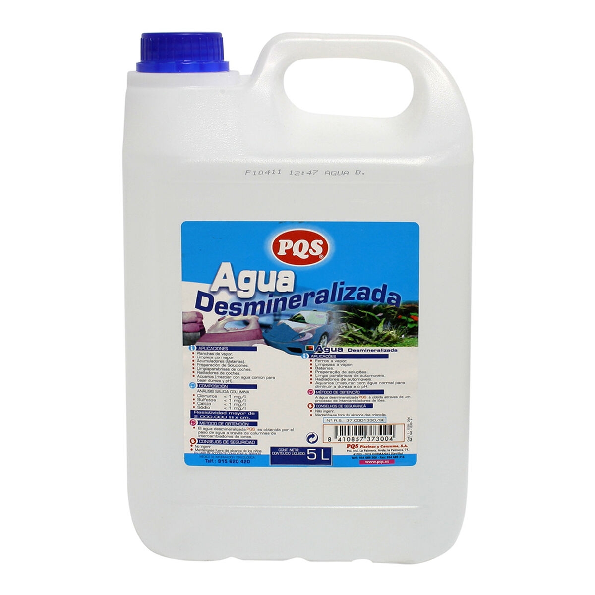 Agua Destilada Pqs Garrafa 5 L