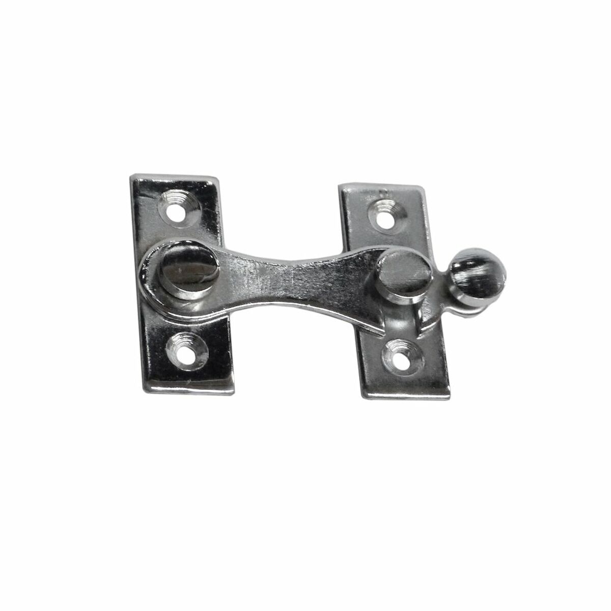 Aldabilla Para Puerta Edm Forma de H 4 Cm Acero Derecha Cromado