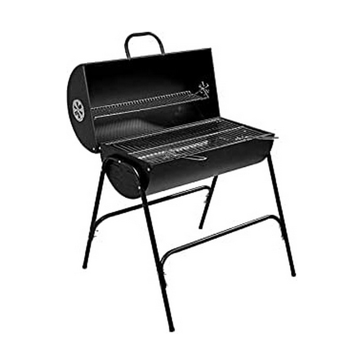 Barbacoa de Carbón Con Patas Edm Negro (79 X 71 X 90 Cm)