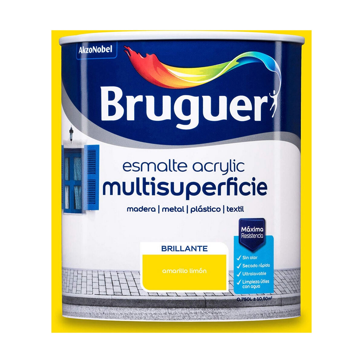 Barniz Bruguer 5057541 Amarillo 750 Ml Esmalte Para Acabados