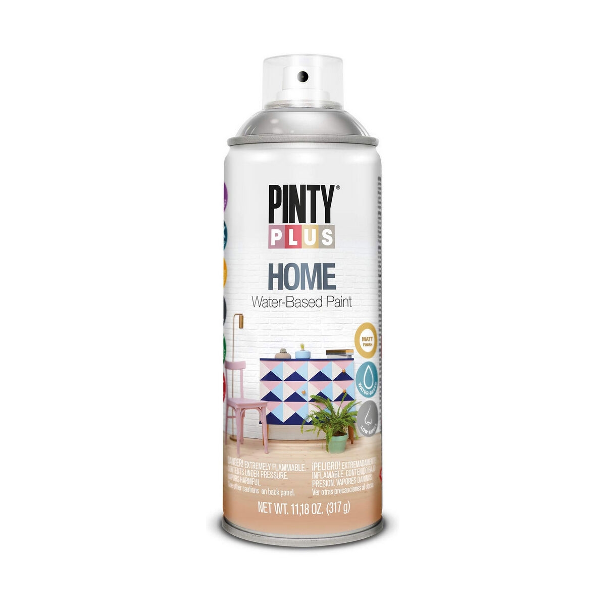 Barniz En Spray Pintyplus Home Hm441 400 Ml Incoloro