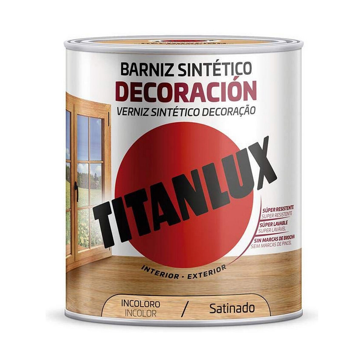 Barniz Sintético Titanlux M11100014 250 Ml Incoloro Satinado