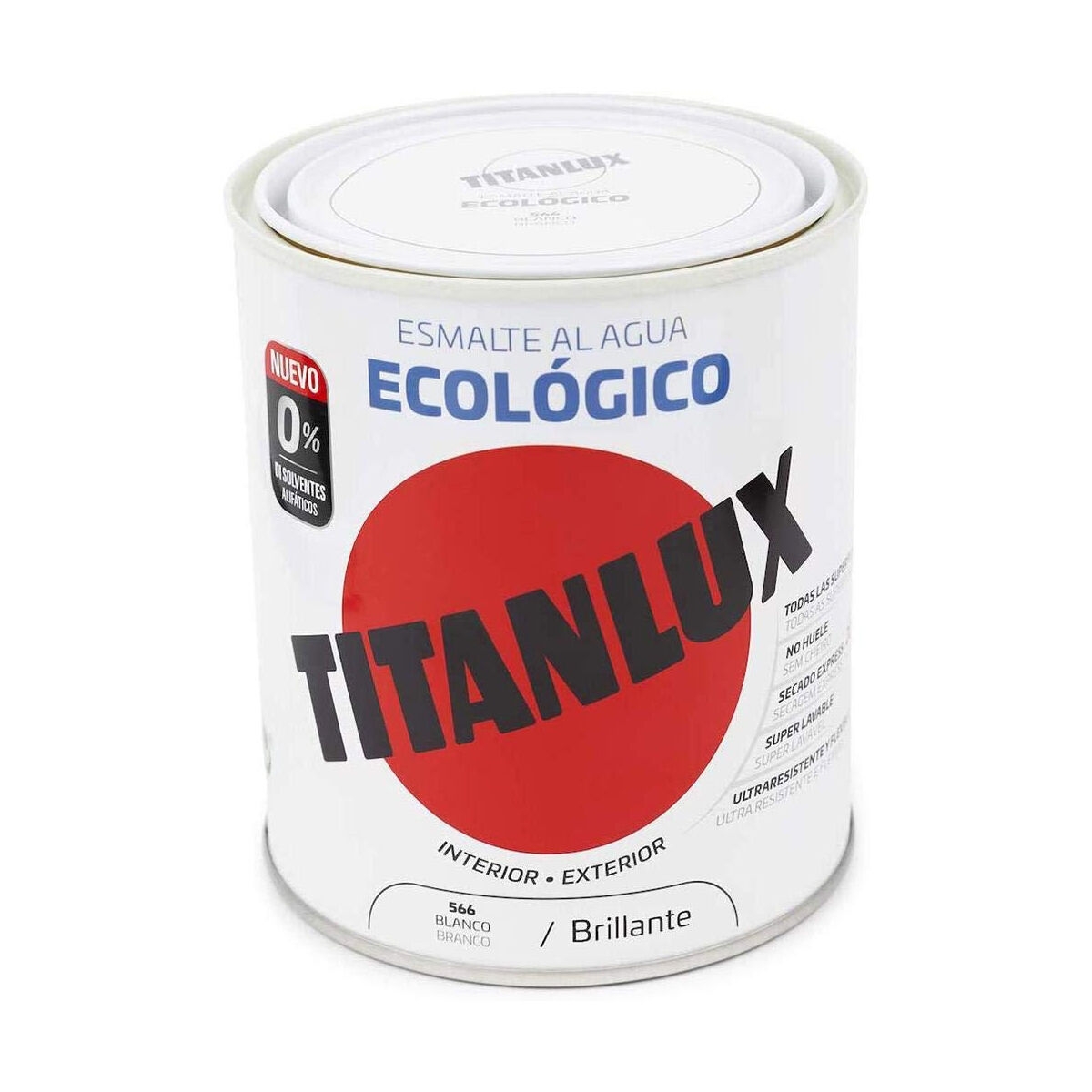 Barniz Titanlux 00T056634 750 Ml Esmalte Para Acabados Blanco Brillante