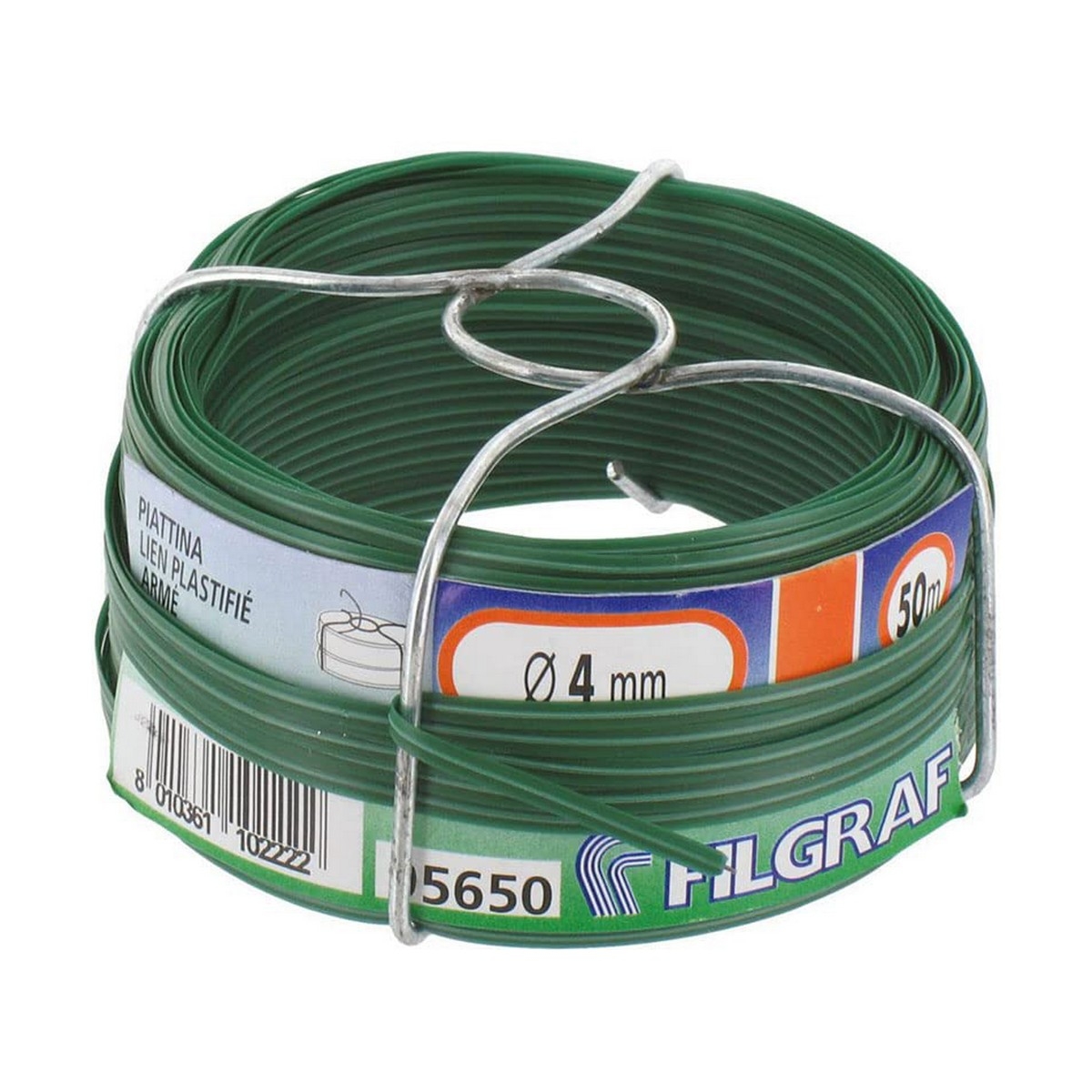 Bobina de Hilo Filgraf Plastificado 4 Mm X 50 M Metal Verde