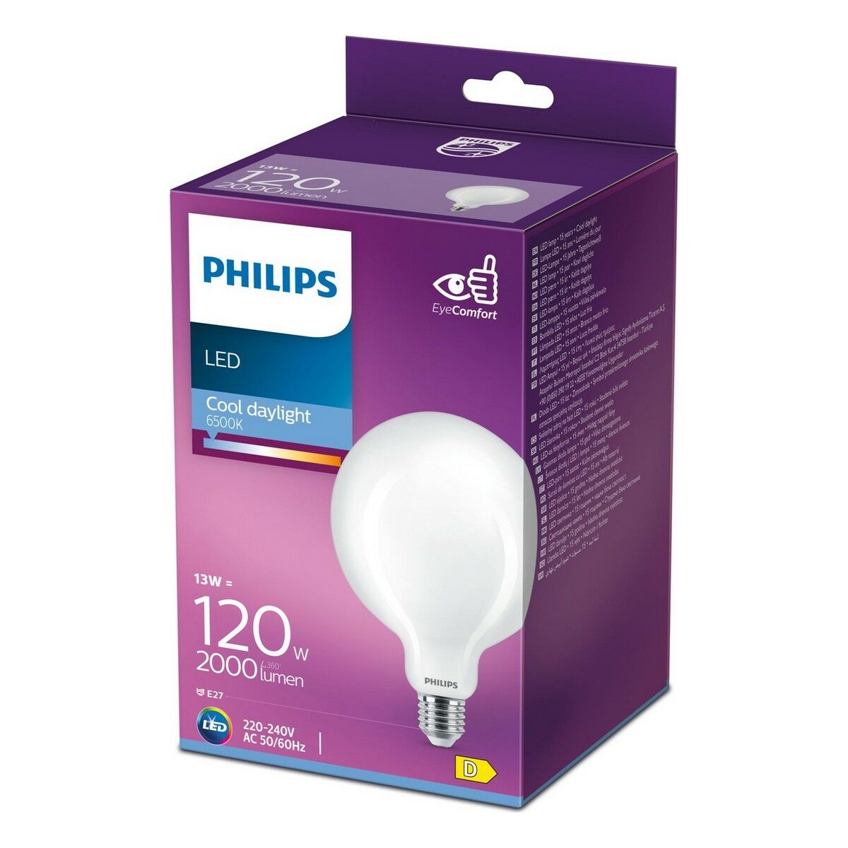 Bombilla Led Philips 12,4 X 17,7 Cm E27 13 W 2000 Lm (6500 K)