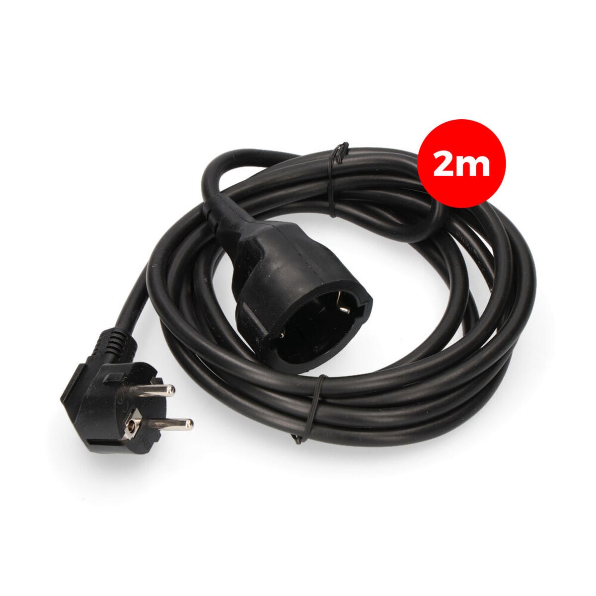 Cable Alargador Edm 3 X 1,5 Mm 2 M Negro