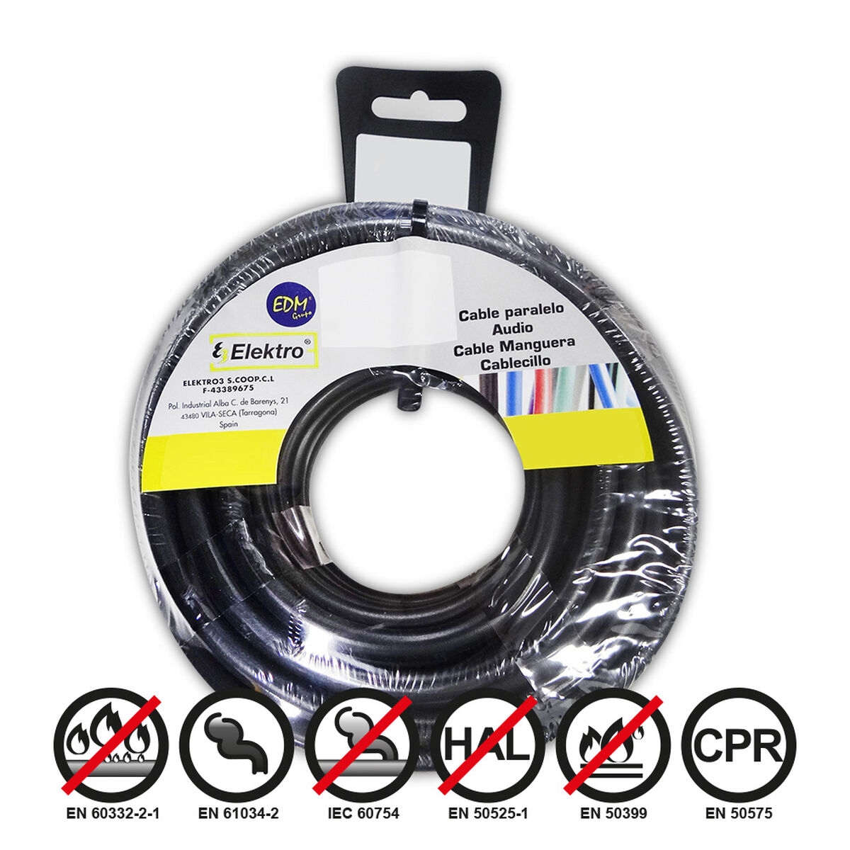 Cable de Interfaz Paralelo Edm 28506 Negro 50 M