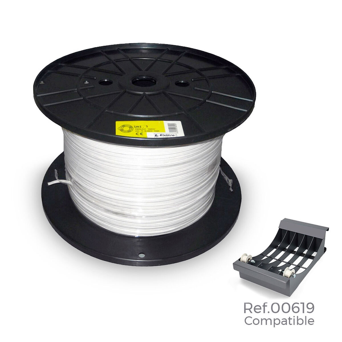 Cable de Interfaz Paralelo Sediles 28916 2 X 0,75 Mm Blanco 700 M ø 400 X 200 Mm