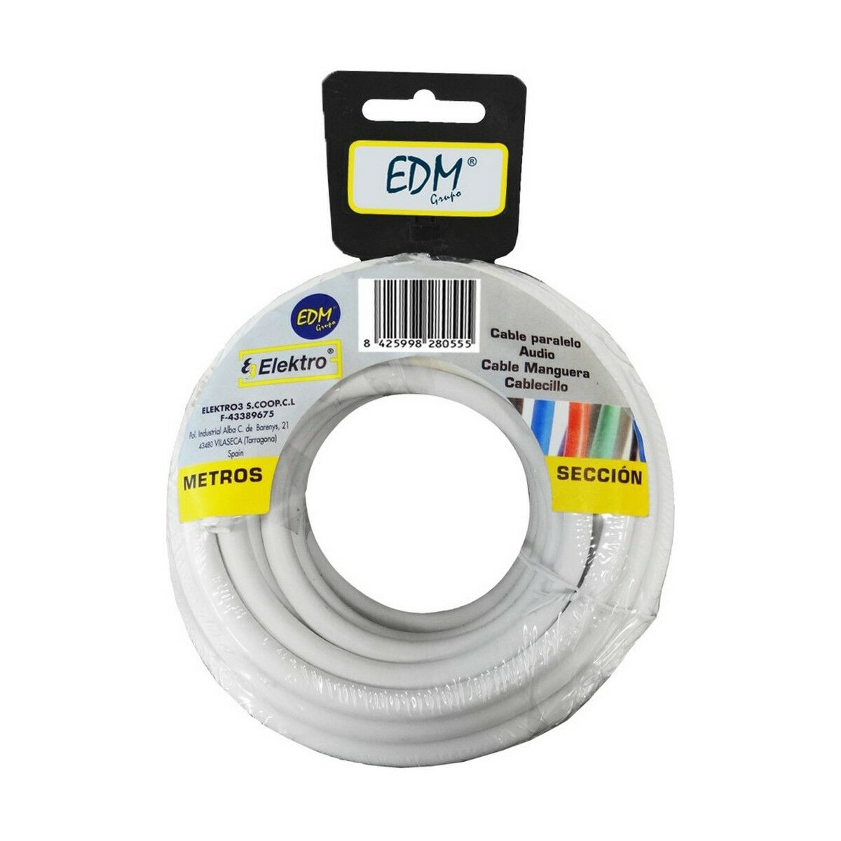 Cable Edm 2 X 0,75 Mm 10 M Blanco