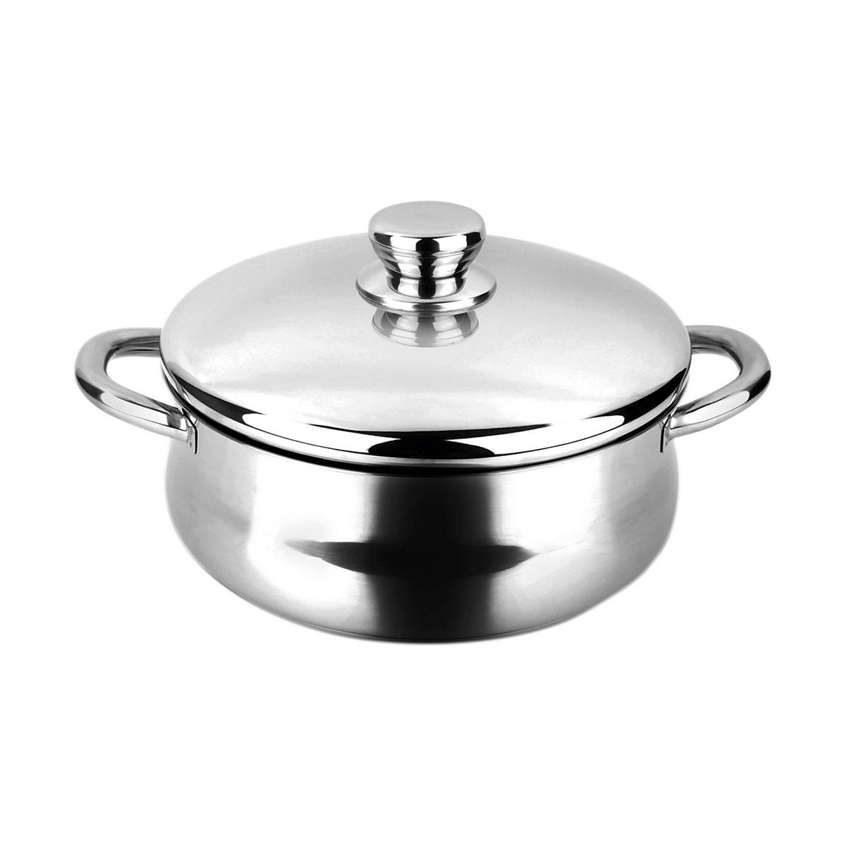 Cacerola Con Tapa Fagor Silverinox Acero Inoxidable 18/10 Cromado (ø 24 Cm)