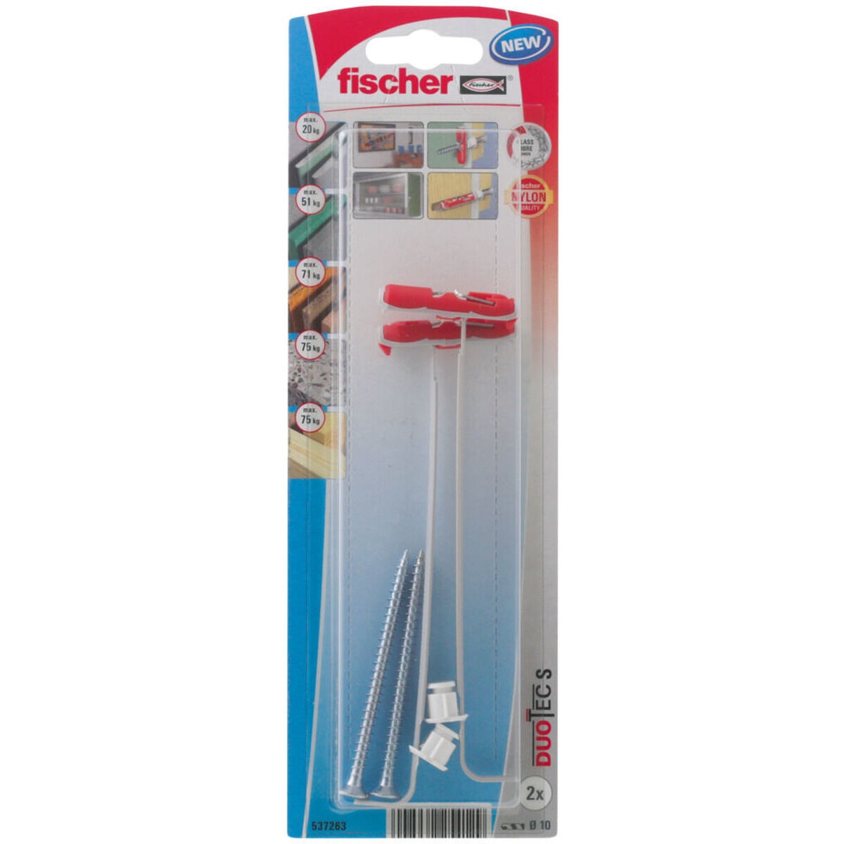 Caja de Tornillos Fischer Duotec 2 Unidades