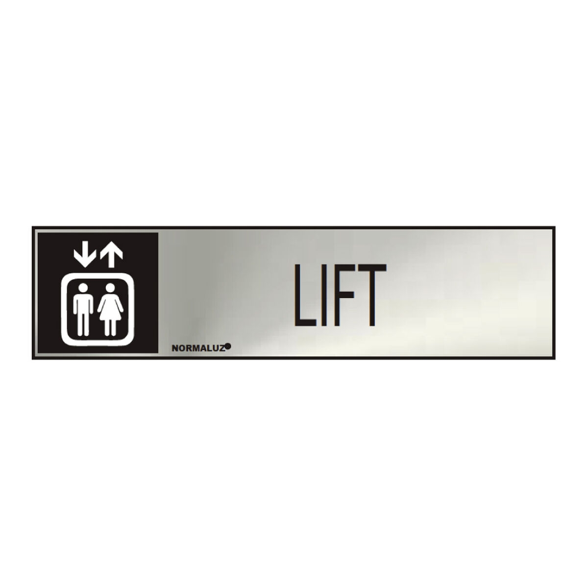 Cartel Normaluz Lift Acero Inoxidable (5 X 20 Cm)