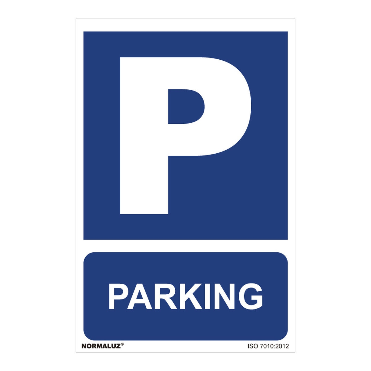 Cartel Normaluz Parking Pvc (30 X 40 Cm)