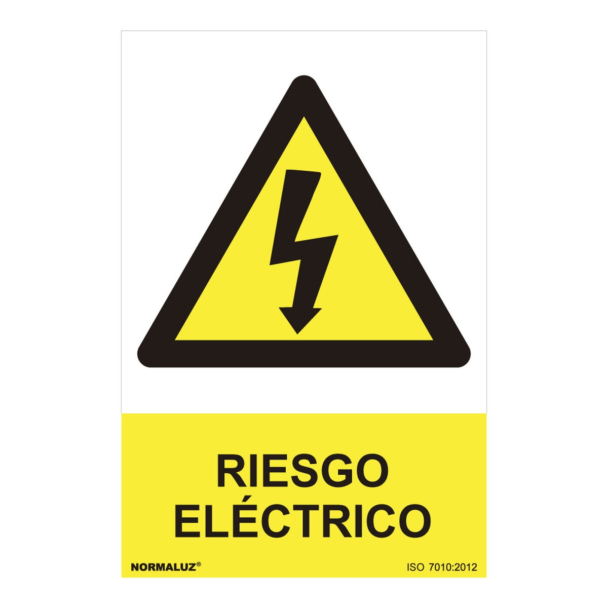 Cartel Normaluz Riesgo Eléctrico Pvc (30 X 40 Cm)