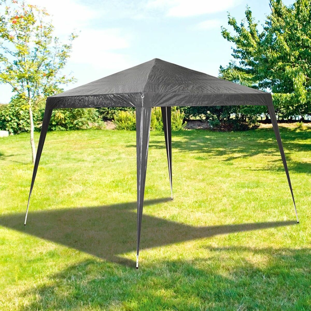 Cenador Lifetime Impermeable Polietileno Antracita Pvc 300 X 300 X 250 Cm