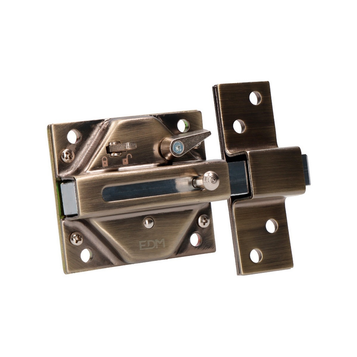 Cerrojo de Seguridad Edm 73 X 136 Mm Acero Bronce