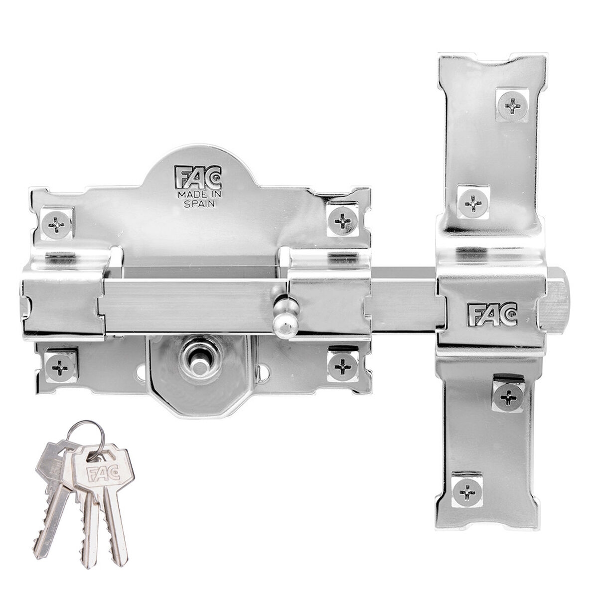 Cerrojo de Seguridad Fac 101-R/105 Níquel Acero 50 Mm 105 Mm