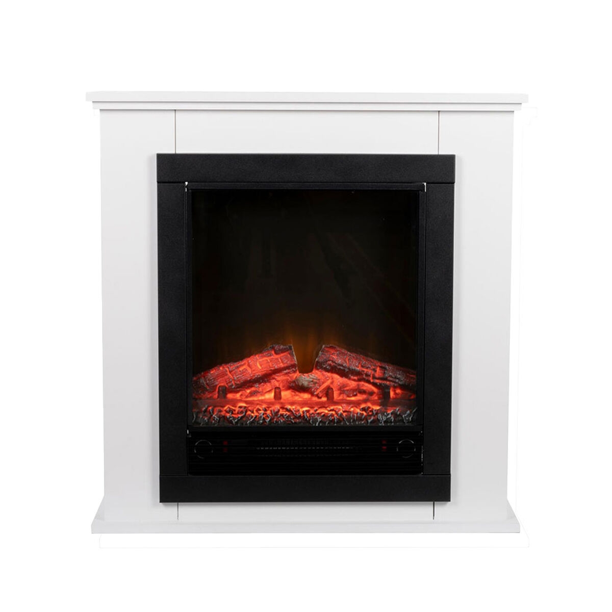 Chimenea Eléctrica Decorativa de Pared Classic Fire Geneva Negro/blanco 1800 W