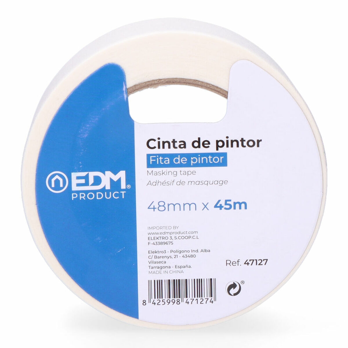 Cinta Adhesiva Edm Papel (48 Mm X 45 M)