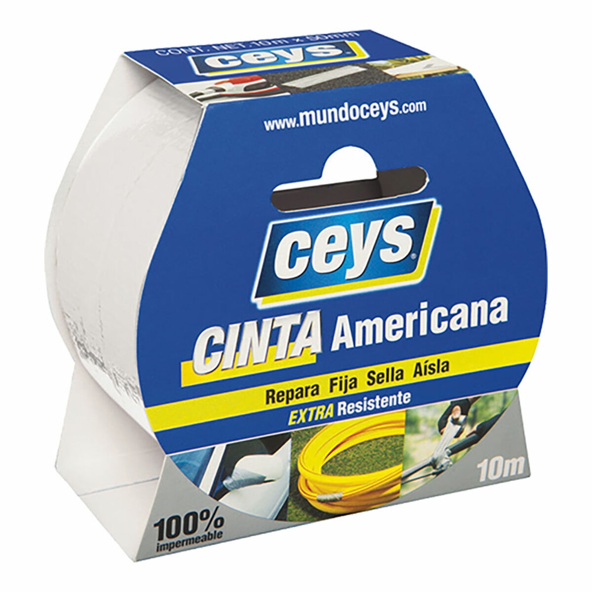 Cinta Americana Ceys Blanco (10 M X 50 Mm)