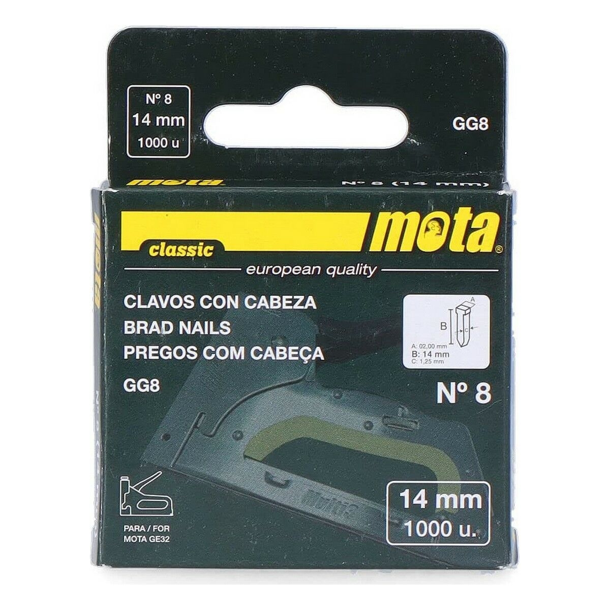 Clavos Mota Gg8 1000 Unidades