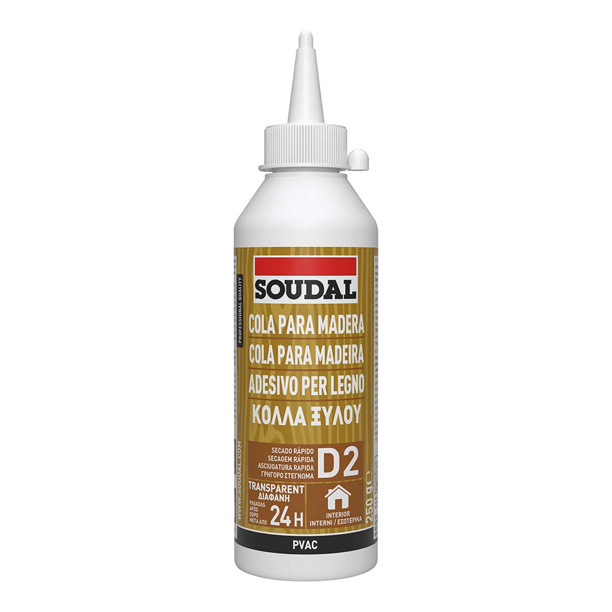 Cola Instantánea Soudal 117834 Madera Blanco 250 G