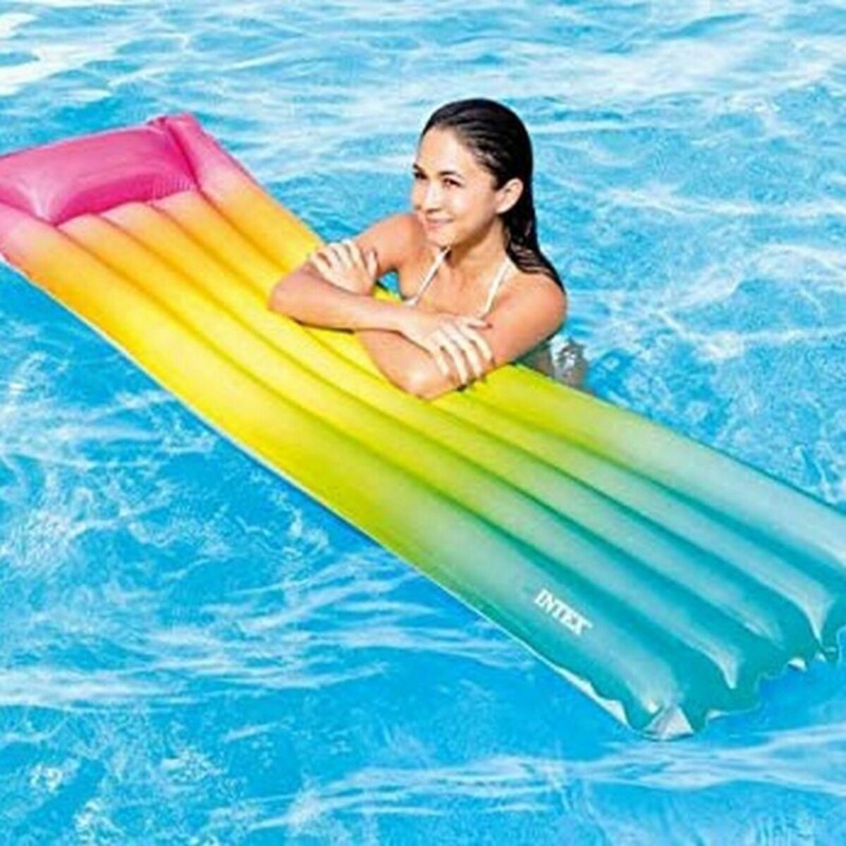 Colchoneta Intex Rainbow (170 X 53 X 15 Cm)